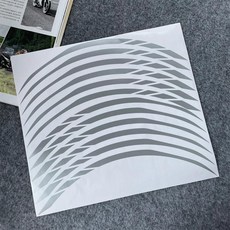 오토바이 휠 스트라이프 데칼 반사 스티커, 1개, 2. MG