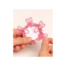 패션스타트 탄력 시접고정용 클립 핑크(20개), 1개