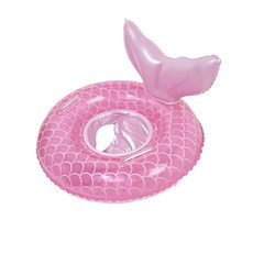 泳圈加厚ins美人魚坐圈充氣救生圈成人兒童水上玩具游泳圈腋下圈, 1個, 美人魚褲兜泳圈粉70#:泳圈