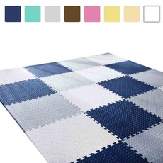 EVA巧拼地墊 防滑安全防護 寶寶遊戲爬行墊, 白色巧拼, 1個
