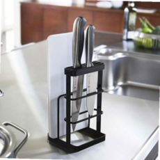 도마수납 (모두) 미니멀리즘 칼 도마 거치대, 화이트