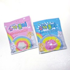 韓國市集彩虹棉花糖，跳跳糖棉花糖，水果棉花糖，多種口味一次滿足，獨立包裝方便攜帶, 1個, 粉色 棉花糖, 12g