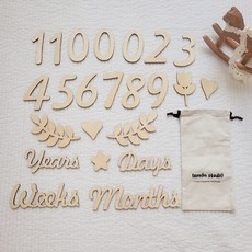 50일 우드토퍼 우드아기성장카드 셀프촬영 촬영소품 신생아 숫자토퍼 디데이우드토퍼 아기셀프촬영 기념일 셀프 본아트 출산선물 신생아선물 셀프백일상 백일상 임신선물 아기100일 베이비, 1개, 라이프원 우드토퍼(숫자글씨 세트)