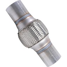 자동차 배기 파이프 스테인리스 스틸 매니폴드 교체용 이중 꼬임 강력한 범용 머플러 튜브 트럭 버스 및 기타 차량에 적합 2인치 x 6인치 10인치, 2"X4"/8"