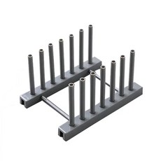 플린트 나무 접시 드레이너 랙 주방 스탠드 건조 냄비 뚜껑 주최자 컵 디스플레이 선반, 7 pillars grey B, 1개
