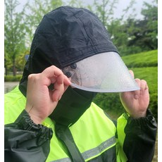 콘티 형광 남성 레인코트 배달 우비 비옷 오토바이 상하세트, 기본, 1개