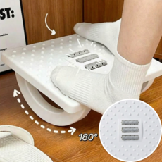 륀레브 각도조절 의자 지압 발 받침대 풋 체어, 화이트