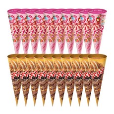 스친소 구구콘 스트로베리&크림치즈+구구콘 오리지널 아이스크림, 2세트, 1.55L