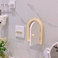 귀여운 문형 스위치 커버 벽걸이형 전기차단기 보호 인테리어, 옐로우