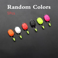 5/10/15개 업데이트된 낚시줄 스토퍼 클립 실리콘 플러그 포함 베이트캐스팅 릴 스풀 카드 라인 장치 용품, 03 Mixed color 5Pcs