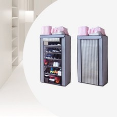 아이리스 다용도 국산 커버형스마일신발장7단 현관신발정리대 틈새선반 수납정리함