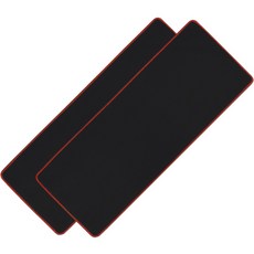 밸류엠 게이밍 마우스 장패드 800 x 300 x 5mm, 레드, 2개