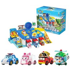 [백화점 출고] 로보카폴리 출동 구조 본부 + 미니카4종 기본세트, [백화점 출고] 로보카폴리 출동 구조 본부 + 미니카4