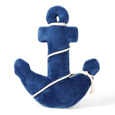Marble Empire Anchor PilLOW 로우 해상 장식용 베개 해안 장식 해변 테마 플러시 가정 침대 소파용 (네이비) 227014, 네이비 앵커
