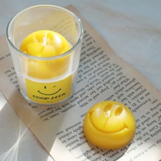 호수(HOSU) \"웃으면 복이 와요\" 스마일 3oz 캔들 / 선물 답례품 개업식, 실버마운틴워터