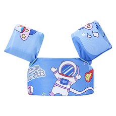 兒童手臂浮力圈 - 兒童泳圈 游泳圈 手臂泳圈 兒童游泳圈 手臂圈 泳圈 兒童救生衣, 三代藍色太空人, 1個, 三代藍色太空人