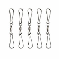 5pcs 초대형 매끄러운 회전 듀얼 클립 바람 걸이 나선형 꼬리 트위스터 양말 및 모든 연 화분 식물 새 모이통 태양광 조명 깃발용