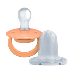 도스 독일 쪽쪽이 노리개 공갈젖꼭지 1P+보호캡, 전체색:리빙코랄, 1개