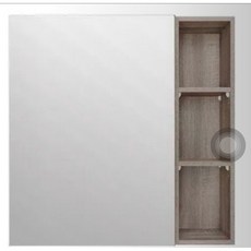 75cm 白色正面開放鏡櫃, 詳見包裝, 詳見包裝, 馬克木紋