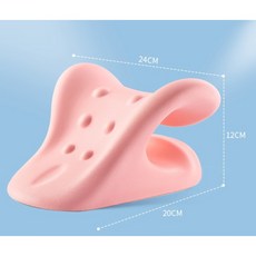 경추교정 거북목교정 목지압 목스트레칭 목디스크, 경추 베개 - 체리파우더, 1개