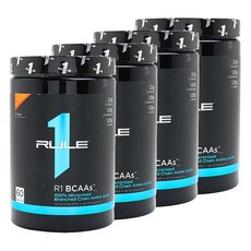 RULE1 BCAAs支鏈胺基酸粉 柳橙口味, 4個, 444克
