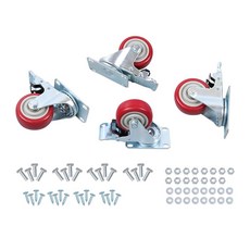 7.6cm(3인치) 범용 캐스터 4개 브레이크 포함 가구 이동용 장비 이동용 레드, 7.6cm(3인치) 범용 캐스터 4개, 브레이크 포함,