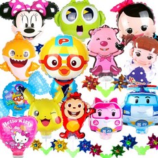 바람개비 캐릭터풍선, 1개, 에디