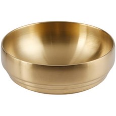 CDFD 더블 레이어 스테인레스 스틸 냉면 그릇, 1개, 19cm