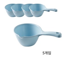 desiderio 다용도 욕실 목욕 물 바가지, 5개, 블루