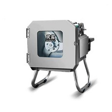 皮皮優選 多功能全自動切蔥機【可調速自動進料】切碎機 切段機 切肉機 切丁機 切片機, 1個, 不鏽鋼切蔥機 有視窗款,保固壹年