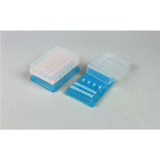 고려에이스과학제품 96-Well PCR Rack 뚜껑분리형 PCR랙 0.2ml 96홀 127x90x31mm [KA.UB33-30A], 1개