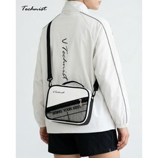 테크니스트 배드민턴 소품 샤워 파우치 가방 TNB66077 NEW MULTI POUCH 배드민턴가방 초등학생 중학생 고등학생 용산스포츠 용스, 1개, 화이트블랙