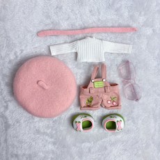 팝마트 Zsiga 1세대 2세대 지거 1/8 BJD 액션 피규어 인형 인형옷 3피스 5피스 6피스 7피스 세트, 아기 옷만 입을 수 있어, 베레모+안경+셔츠+스카프+팬츠+신발 세트-인형제외