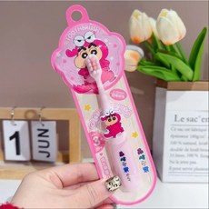 愛北鼻 蠟筆小新兒童牙刷, 恐龍小新-適用3-12歲, 1個, 1個裝