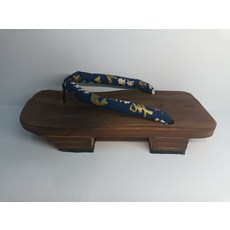 日式傳統木屐 男士功能鞋款 舒適木質鞋底 防滑耐磨布料鞋帶