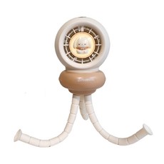 베베먼트 유모차 선풍기 0세인증 자동회전 분리거치형, 1개, 토끼