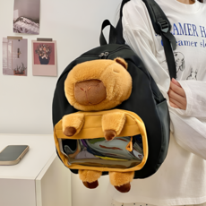 봄별 카피바라 인형 백팩 책가방 4color