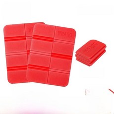 폼 캠핑 매트 휴대용 야외 시트 쿠션 방습 방수 잔디밭 야생 여행용, 20. 20 off 레드 색상 1+1 (수납 파우치 증