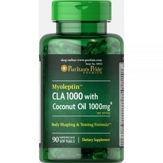 퓨리탄프라이드 마이올렙틴 CLA 1000 코코넛 오일 1000mg 소프트젤 90정, 1개