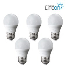 LED 인치구 5W E26 꼬마전구 미니램프, 5개, 주광색