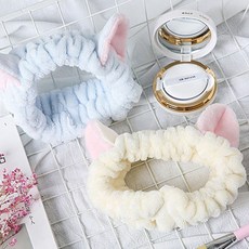 고양이 세안 헤어밴드 세수 세면 머리띠, 핑크, 본상품선택
