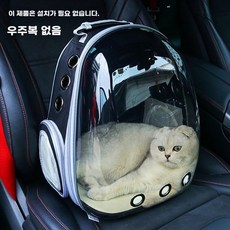 고양이 강아지 대용량 애묘 케이지 휴대용 애견 이동장 가방 팩, U. 설치 투명 블랙