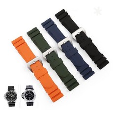 시계 교체용 실리콘 고무 밴드 스트랩 손목 착용 액세서리 다양한 컬러 방수 소재