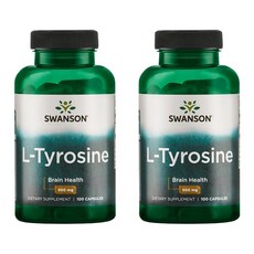 Swanson 斯旺森 左旋酪胺酸膠囊 500mg, 100顆, 2罐