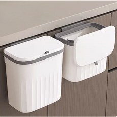 피앤도제 주방 냄새 차단 걸이형 부착형 쓰레기통, 화이트, 1개
