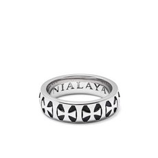 니알라야주얼리 크로스 인그레이빙 플랫 링