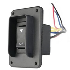 SEAFLO 안정기 잭 스위치 전원 로커 최대 30암페어 12V/24V 연장-수축 4핀 와이어 하네스 순간 역극성 전환 IP68 방수 RV 보트 트럭용 4년 보증 1개, SEAFLO 안정기 잭 스위치 전원 로커 최대 30암페