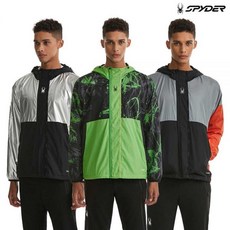 스파이더 공용 퍼포먼스 프로웹 컬러 블록 후드 바람막이 자켓 SPGFCNJK232U