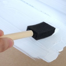 스폰지 붓 2.5cm 스펀지 폼브러쉬 페인트 도장 미술, 1개