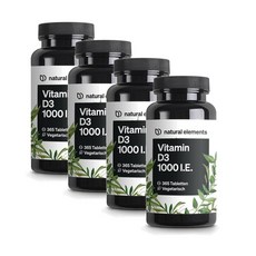 내추럴엘리먼츠 비타민D3 1000IU 타블렛 natural elements Vitamin D3, 4개, 365정